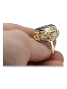 Ring Alexandrite 14K Yellow gold Vintage craft vrc184y